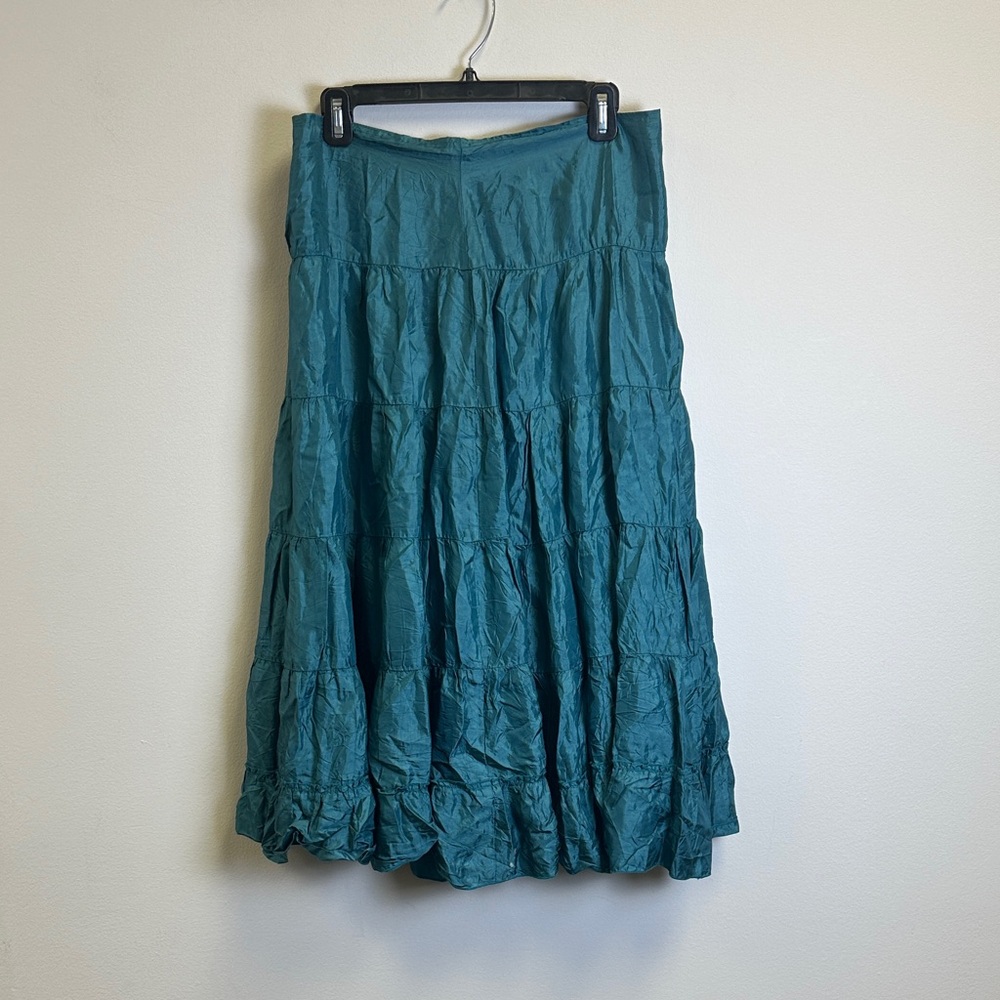H&M Teal A-Line Skirt